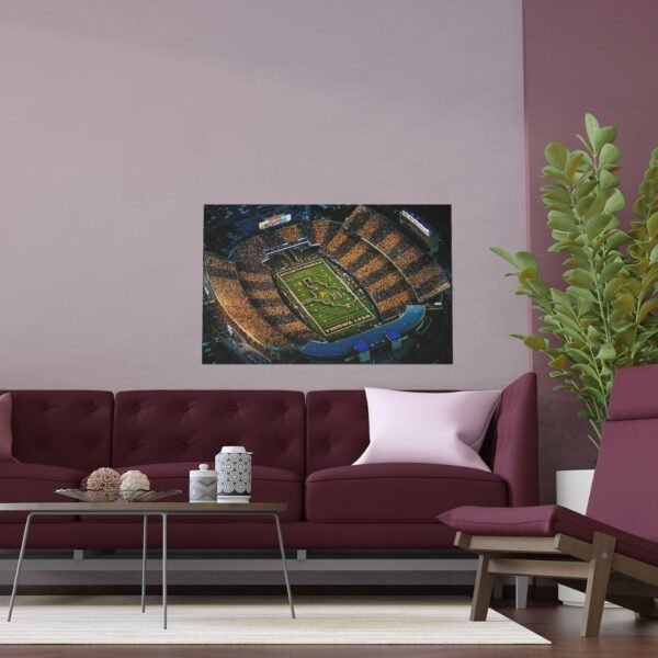 West Virginia Mountaineers Milan Puskar Stadium Indoor and Outdoor Silk Posters - Image 3