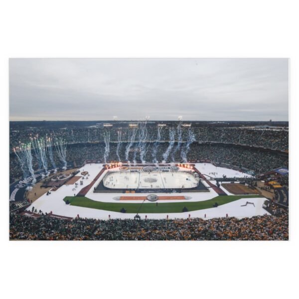 2020 Winter Classic Cotton Bowl Stadium - Nashville Predators vs  Dallas Stars Indoor and Outdoor Silk Posters - Image 2
