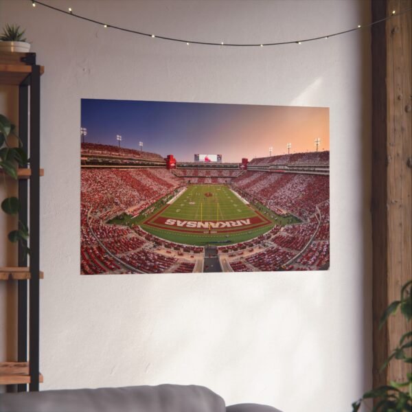 Arkansas Razorbacks Donald W. Reynolds Razorback Stadium Fine Art Posters - Image 3