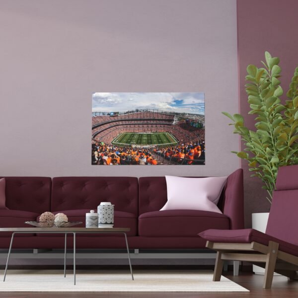 Denver Broncos Empower Field at Mile High Indoor and Outdoor Silk Posters - Image 3