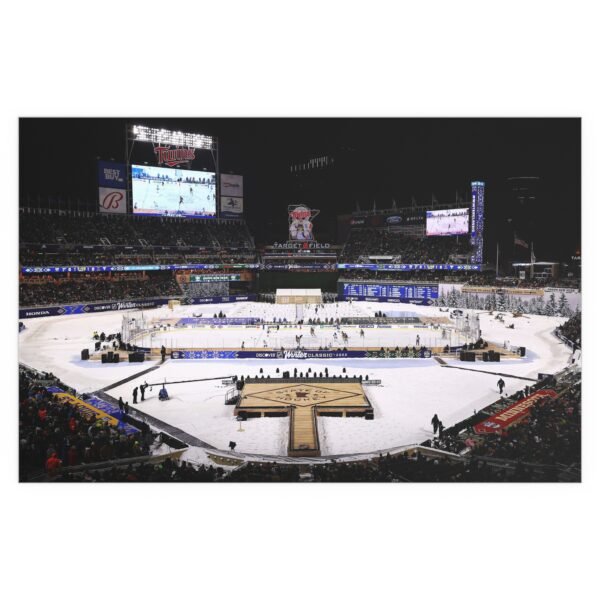 2022 Winter Classic Target Field - St. Louis Blues vs Minnesota Wild Indoor and Outdoor Silk Posters - Image 2