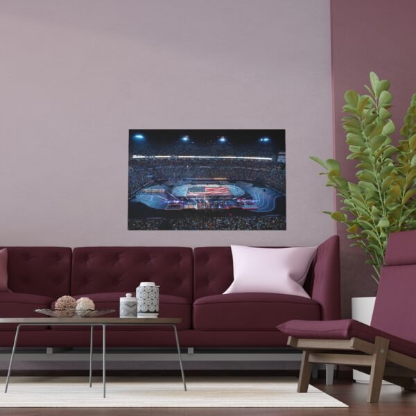 2022 Stadium Series Nissan Stadium - Tampa Bay Lightning vs Nashville Predators Indoor and Outdoor Silk Posters - Image 3