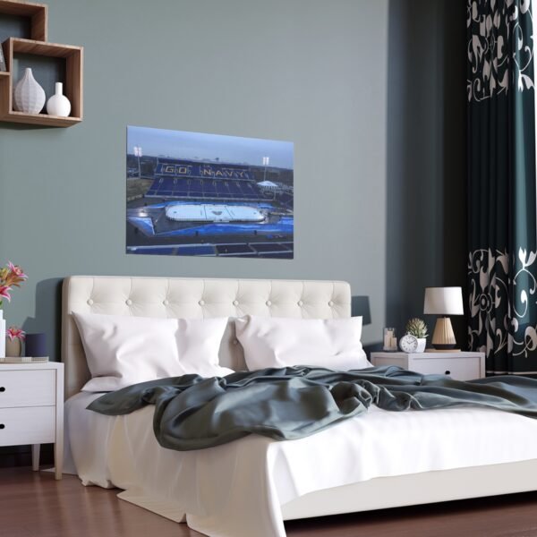 2018 Stadium Series Navy-Marine Corps Memorial Stadium - Toronto Maple Leafs vs Washington Capitals Indoor and Outdoor Silk Posters