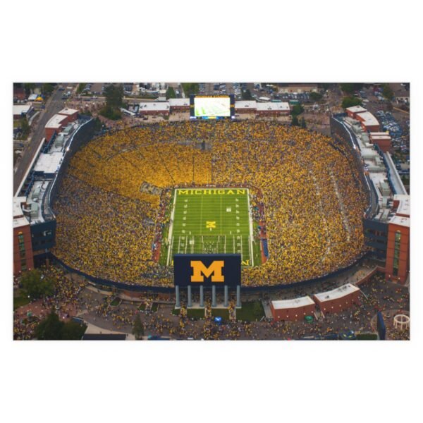Michigan Wolverines Michigan Stadium Indoor and Outdoor Silk Posters - Image 2
