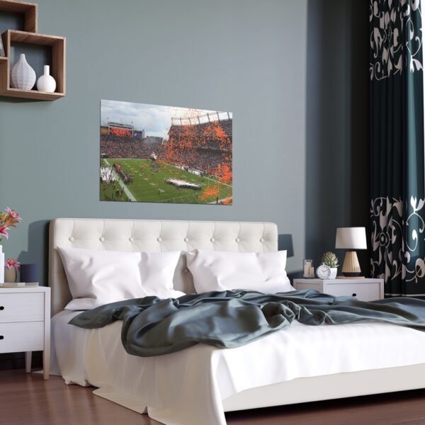 Denver Broncos Empower Field at Mile High Indoor and Outdoor Silk Posters