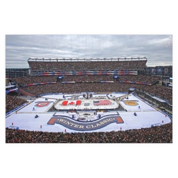 2016 Winter Classic Gillette Stadium - Montréal Canadiens vs Boston Bruins Fine Art Posters - Image 2