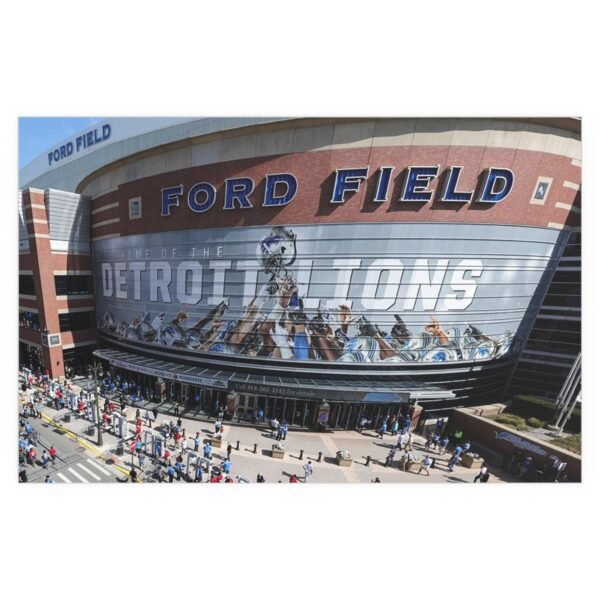 Detroit Lions Ford Field Indoor and Outdoor Silk Posters - Image 2
