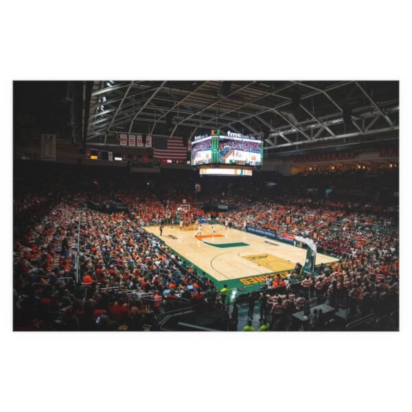 Miami Hurricanes Watsco Center Indoor and Outdoor Silk Posters - Image 2