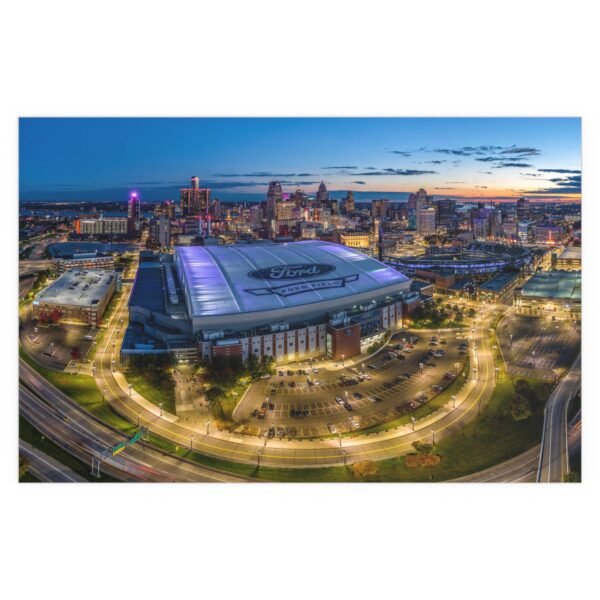 Detroit Lions Ford Field Indoor and Outdoor Silk Posters - Image 2