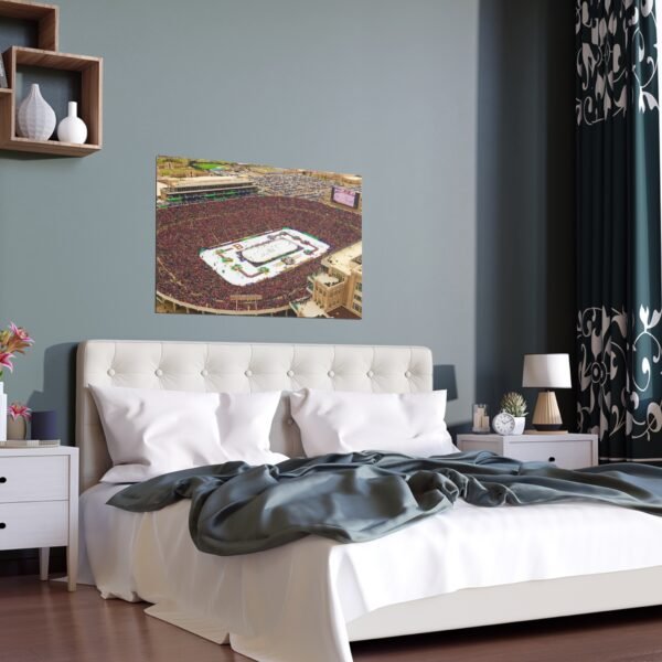 2019 Winter Classic Notre Dame Stadium - Boston Bruins vs Chicago Blackhawks Indoor and Outdoor Silk Posters