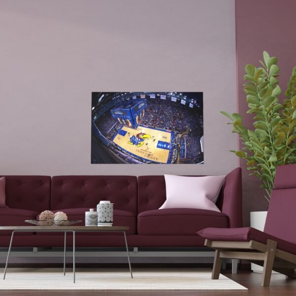 Kansas Jayhawks Allen Fieldhouse Indoor and Outdoor Silk Posters - Image 3