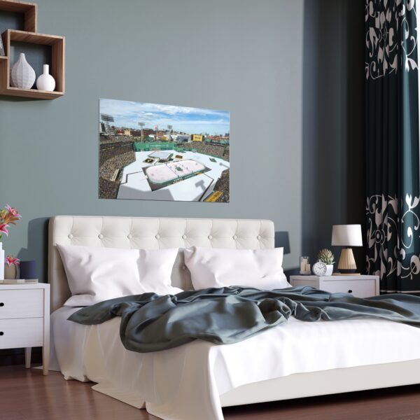 2023 Winter Classic Fenway Park - Pittsburgh Penguins vs Boston Bruins Indoor and Outdoor Silk Posters