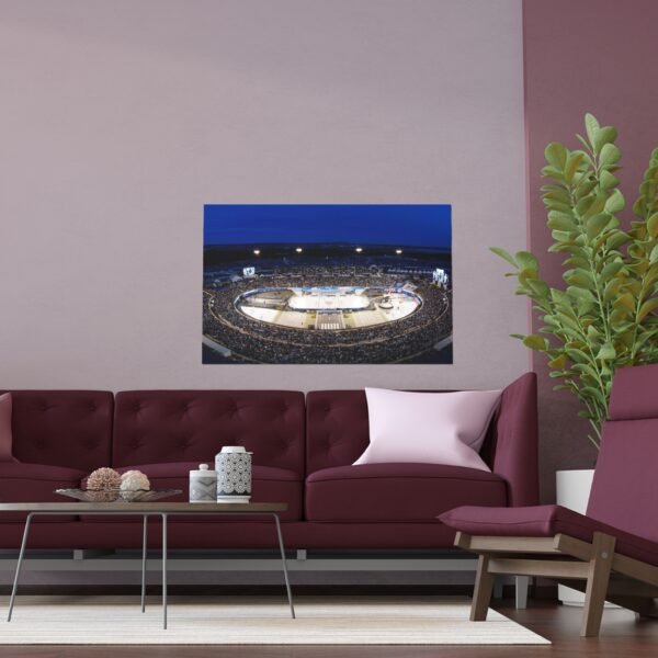 2020 Stadium Series Falcon Stadium - Los Angeles Kings vs Colorado Avalanche Indoor and Outdoor Silk Posters - Image 3
