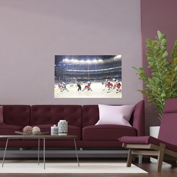 2014 Stadium Series Yankee Stadium - New York Rangers vs New York Islanders Indoor and Outdoor Silk Posters - Image 3