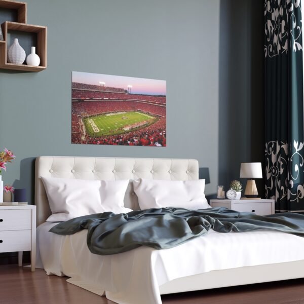 Georgia Bulldogs Dooley Field at Sanford Stadium Indoor and Outdoor Silk Posters