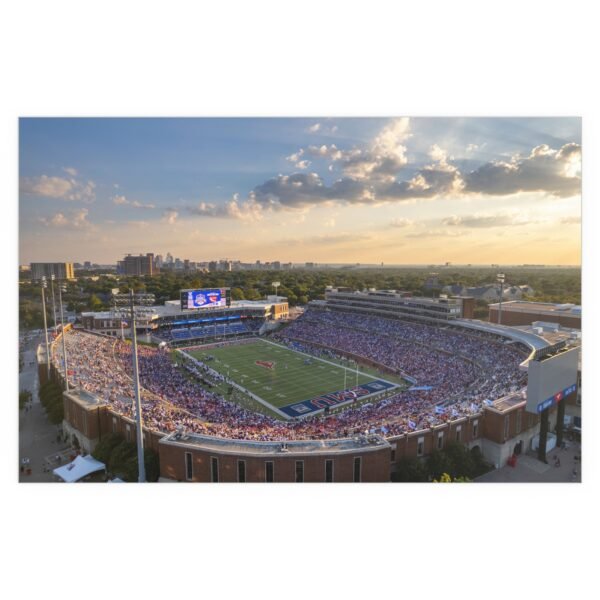 SMU Mustangs Gerald J. Ford Stadium Indoor and Outdoor Silk Posters - Image 2