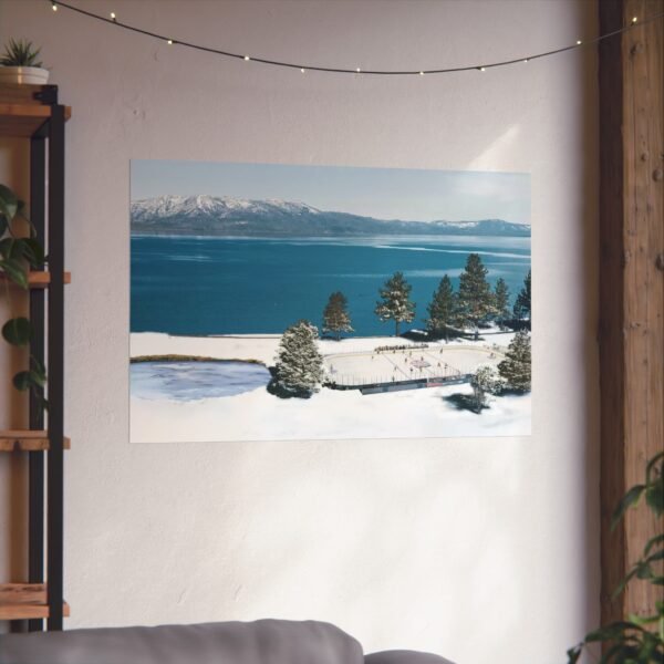 2021 NHL Outdoors at Lake Tahoe Edgewood Tahoe Resort - Vegas Golden Knights vs Colorado Avalanche Fine Art Posters - Image 3