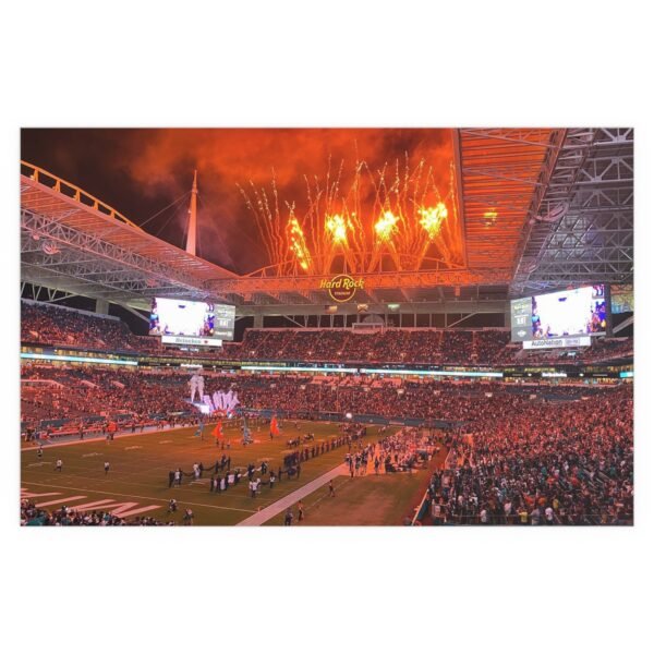 Miami Dolphins Hard Rock Stadium Indoor and Outdoor Silk Posters - Image 2