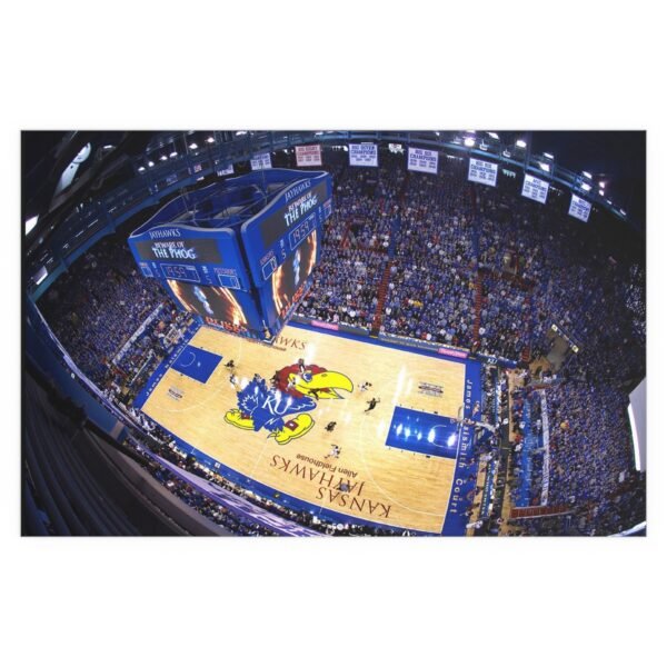 Kansas Jayhawks Allen Fieldhouse Indoor and Outdoor Silk Posters - Image 2