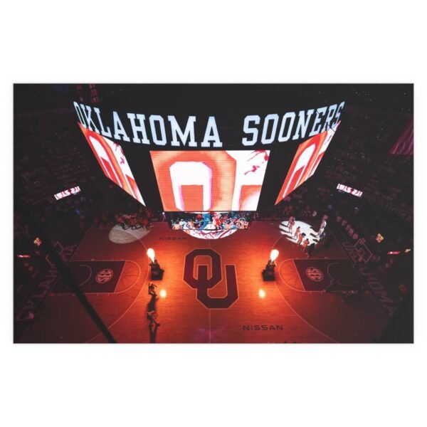 Oklahoma Sooners Lloyd Noble Center Indoor and Outdoor Silk Posters - Image 2