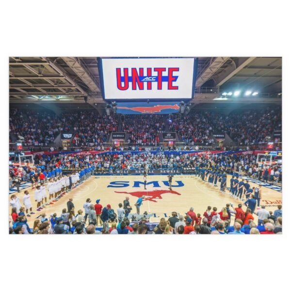 SMU Mustangs Moody Coliseum Indoor and Outdoor Silk Posters - Image 2
