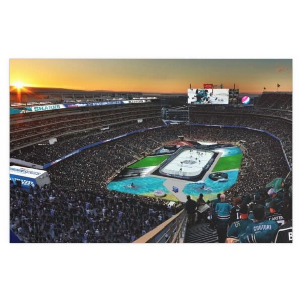 2015 Stadium Series Levi's Stadium - Los Angeles Kings vs San Jose Sharks Fine Art Posters - Image 2