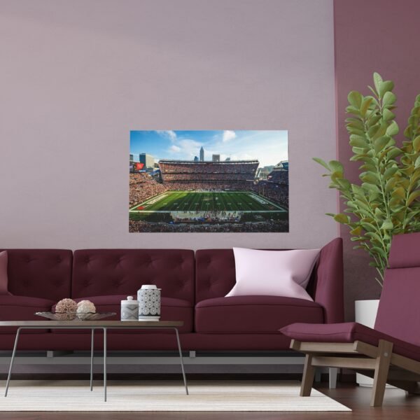 Cleveland Browns Huntington Bank Field Indoor and Outdoor Silk Posters - Image 3