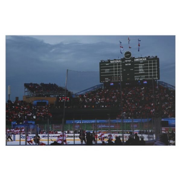 2009 Winter Classic Wrigley Field - Detroit Red Wings vs  Chicago Blackhawks Indoor and Outdoor Silk Posters - Image 2