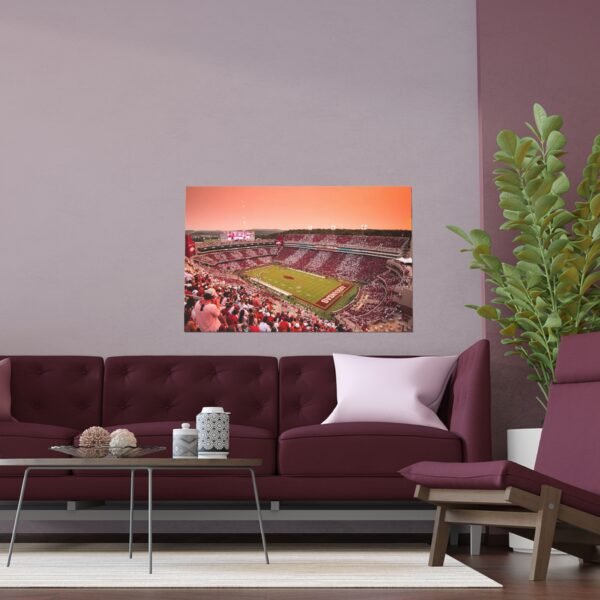 Arkansas Razorbacks Donald W. Reynolds Razorback Stadium Indoor and Outdoor Silk Posters - Image 3