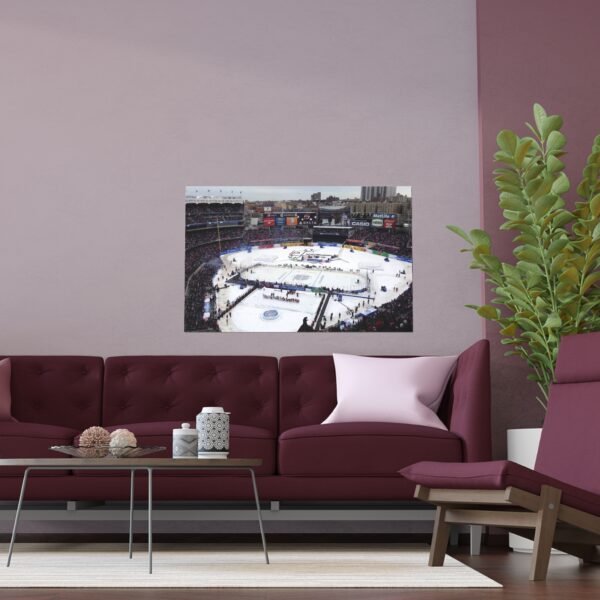 2014 Stadium Series Yankee Stadium - New York Rangers vs  New Jersey Devils Indoor and Outdoor Silk Posters - Image 3