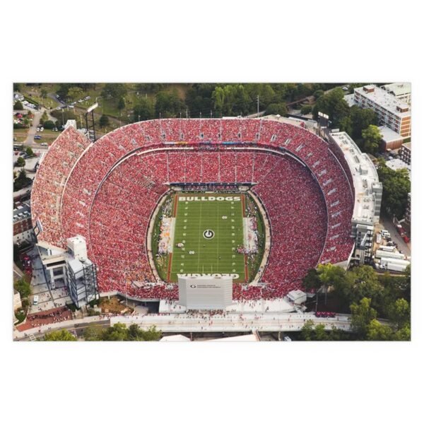 Georgia Bulldogs Dooley Field at Sanford Stadium Indoor and Outdoor Silk Posters - Image 2