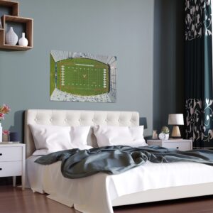 Virginia Cavaliers David A. Harrison III Field at Scott Stadium Indoor and Outdoor Silk Posters