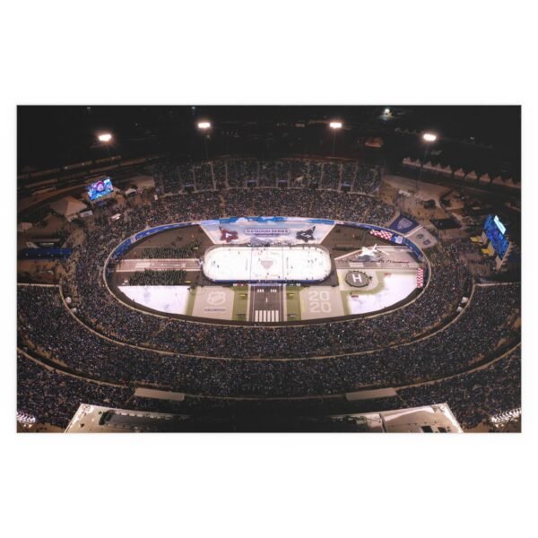 2020 Stadium Series Falcon Stadium - Los Angeles Kings vs Colorado Avalanche Indoor and Outdoor Silk Posters - Image 2