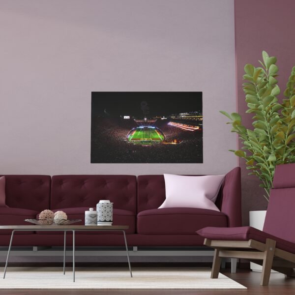 USC Trojans United Airlines Field at the Los Angeles Memorial Coliseum Indoor and Outdoor Silk Posters - Image 3