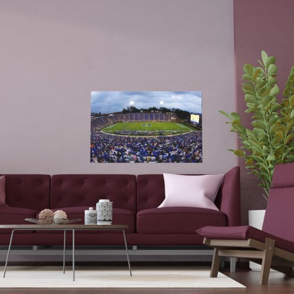 Duke Blue Devils Brooks Field at Wallace Wade Stadium Indoor and Outdoor Silk Posters - Image 3