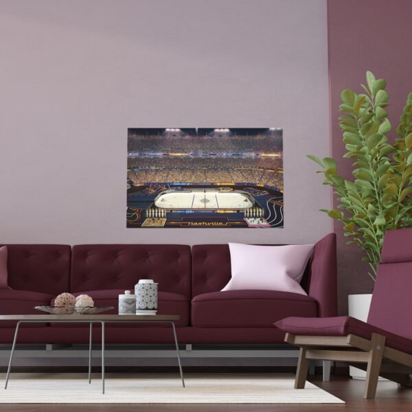 2022 Stadium Series Nissan Stadium - Tampa Bay Lightning vs Nashville Predators Indoor and Outdoor Silk Posters - Image 3
