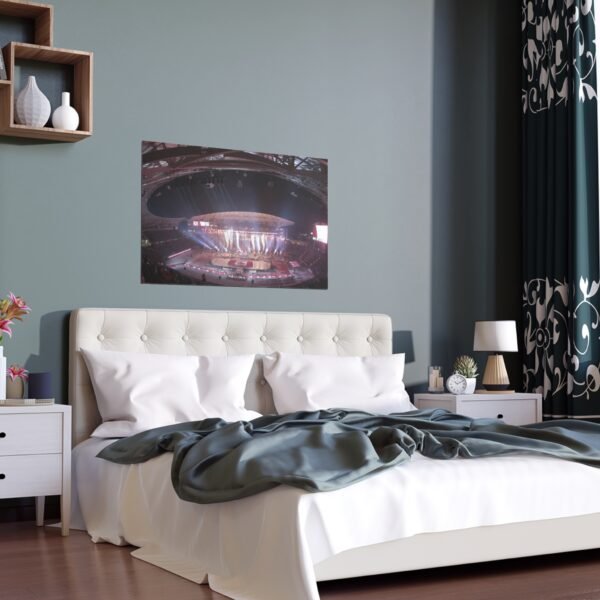 2019 Heritage Classic Mosaic Stadium - Calgary Flames vs Winnipeg Jets Indoor and Outdoor Silk Posters