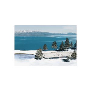2021 NHL Outdoors at Lake Tahoe Edgewood Tahoe Resort - Vegas Golden Knights vs Colorado Avalanche Fine Art Posters