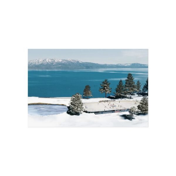 2021 NHL Outdoors at Lake Tahoe Edgewood Tahoe Resort - Vegas Golden Knights vs Colorado Avalanche Fine Art Posters