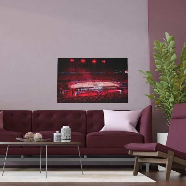 2023 Stadium Series Carter-Finley Stadium - Washington Capitals vs Carolina Hurricanes Indoor and Outdoor Silk Posters - Image 3