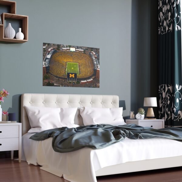 Michigan Wolverines Michigan Stadium Indoor and Outdoor Silk Posters