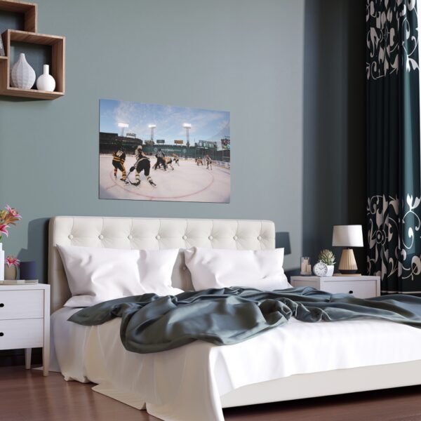 2023 Winter Classic Fenway Park - Pittsburgh Penguins vs Boston Bruins Indoor and Outdoor Silk Posters