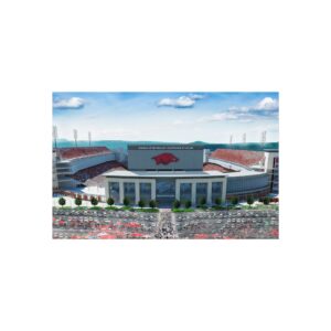 Arkansas Razorbacks Donald W. Reynolds Razorback Stadium Fine Art Posters
