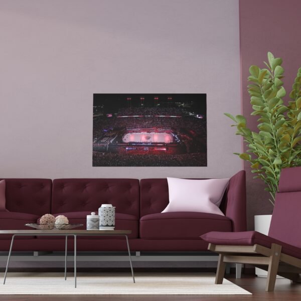 2023 Stadium Series Carter-Finley Stadium - Washington Capitals vs Carolina Hurricanes Indoor and Outdoor Silk Posters - Image 3