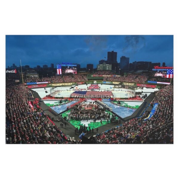 2024 Winter Classic Wrigley Field - St. Louis Blues vs Chicago Blackhawks Indoor and Outdoor Silk Posters - Image 2