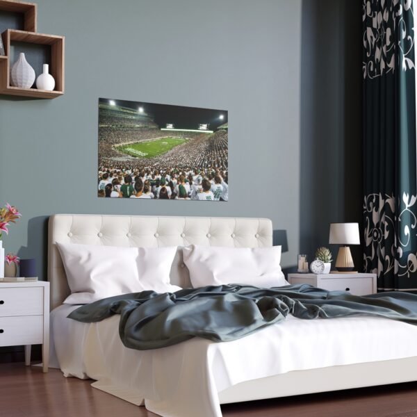 Michigan State Spartans Spartan Stadium Indoor and Outdoor Silk Posters