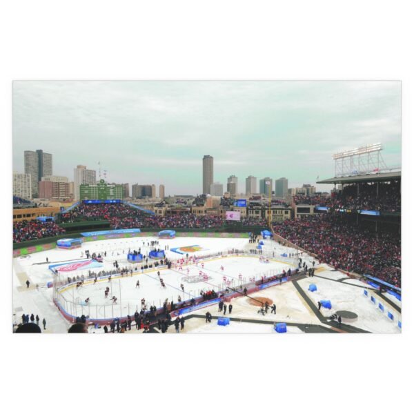2009 Winter Classic Wrigley Field - Detroit Red Wings vs  Chicago Blackhawks Indoor and Outdoor Silk Posters - Image 2