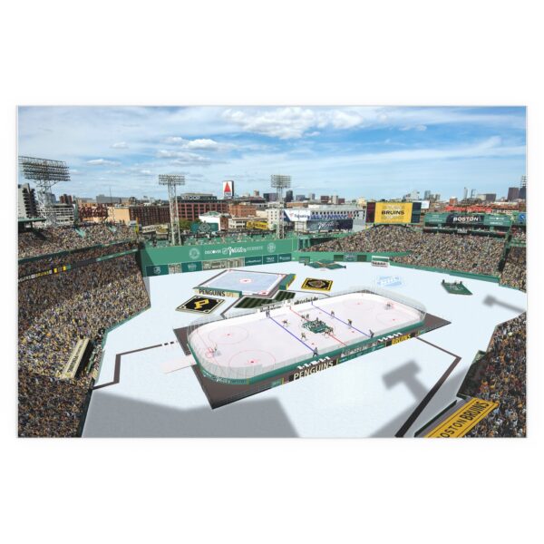 2023 Winter Classic Fenway Park - Pittsburgh Penguins vs Boston Bruins Indoor and Outdoor Silk Posters - Image 2