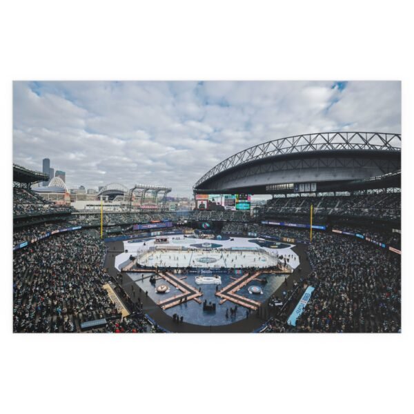 2024 Winter Classic T-Mobile Park - Vegas Golden Knights vs Seattle Kraken Indoor and Outdoor Silk Posters - Image 2