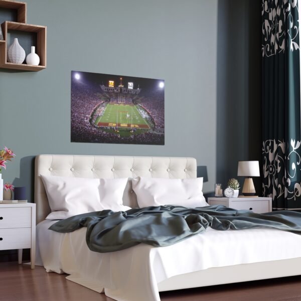 USC Trojans United Airlines Field at the Los Angeles Memorial Coliseum Indoor and Outdoor Silk Posters
